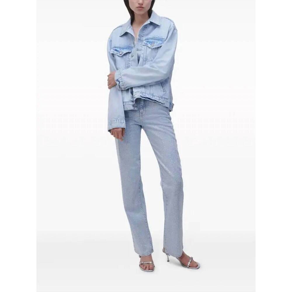 NEW SIMKHAI liam high rise straight leg jeans in indigo